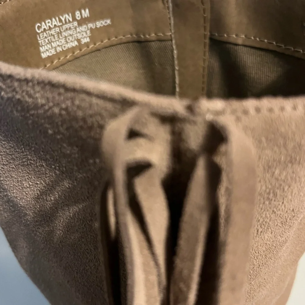 Steve Madden Brown Wedge Heeled Fringe Boots size 8 - Picture 4 of 11